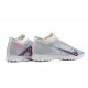 Nike Air Zoom Mercurial Vapor XV Elite TF Low-top Lilac White Men Soccer Cleats 