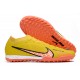 Nike Air Zoom Mercurial Vapor XV Elite TF Low-top Yellow Women And Men Soccer Cleats 