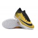 Nike Air Zoom Mercurial Vapor XV Elite TF Mid-top Black Yellow Women Men Soccer Cleats