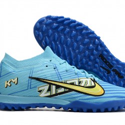 Nike Air Zoom Mercurial Vapor XV Elite TF Mid-top Blue Women Men Soccer Cleats 