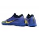 Nike Air Zoom Mercurial Vapor XV Elite TF Mid-top Dark Blue Yellow Women Men Soccer Cleats