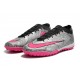 Nike Air Zoom Mercurial Vapor XV Elite TF Mid-top Grey Black Pink Women Men Soccer Cleats