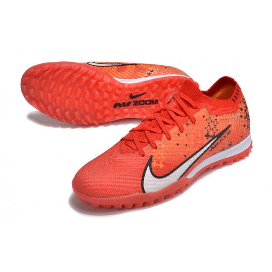 Nike Air Zoom Mercurial Vapor XV Elite TF Mid-top Orange Women Men Soccer Cleats