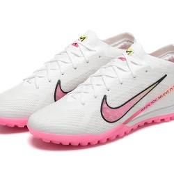 Nike Air Zoom Mercurial Vapor XV Elite TF Mid-top Pink White Women Men Soccer Cleats 