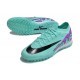 Nike Air Zoom Mercurial Vapor XV Elite TF Mid-top Turqoise Purple Women Men Soccer Cleats 