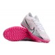 Nike Air Zoom Mercurial Vapor XV Elite TF Mid-top White Pink Women Men Soccer Cleats 