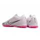 Nike Air Zoom Mercurial Vapor XV Elite TF Mid-top White Pink Women Men Soccer Cleats 