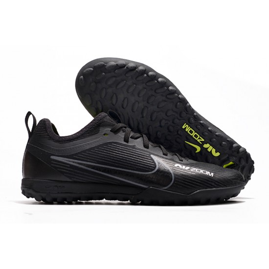 Nike Air Zoom Mercurial Vapor XV Pro TF Low-top Black Green Women And Men Soccer Cleats 