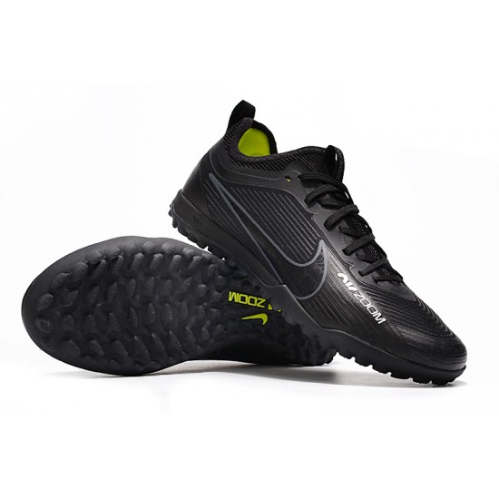Nike Air Zoom Mercurial Vapor XV Pro TF Low-top Black Green Women And Men Soccer Cleats