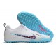 Nike Air Zoom Mercurial Vapor XV Pro TF Low-top White Light Blue Women And Men Soccer Cleats 