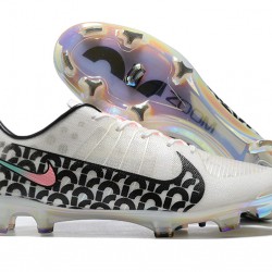 Nike Mercurial Air Zoom Ultra SE FG Gray Mixtz Pink Blue For Men Low-top Soccer Cleats 