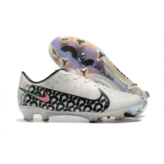 Nike Mercurial Air Zoom Ultra SE FG Gray Mixtz Pink Blue For Men Low-top Soccer Cleats