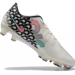Nike Mercurial Air Zoom Ultra SE FG Gray Mixtz Pink Blue For Men Low-top Soccer Cleats 