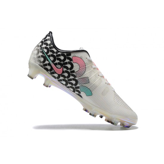 Nike Mercurial Air Zoom Ultra SE FG Gray Mixtz Pink Blue For Men Low-top Soccer Cleats