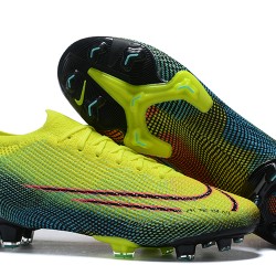 Nike Mercurial Dream Speed 002 Vapor 13 Elite FG Yellow Green Orange Black Low-top For Men Soccer Cleats 