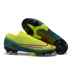 Nike Mercurial Dream Speed 002 Vapor 13 Elite FG Yellow Green Orange Black Low-top For Men Soccer Cleats 