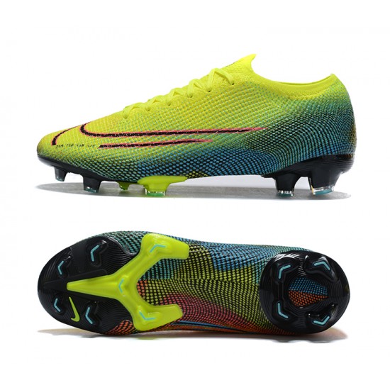 Nike Mercurial Dream Speed 002 Vapor 13 Elite FG Yellow Green Orange Black Low-top For Men Soccer Cleats 