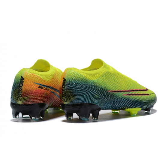 Nike Mercurial Dream Speed 002 Vapor 13 Elite FG Yellow Green Orange Black Low-top For Men Soccer Cleats 