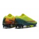 Nike Mercurial Dream Speed 002 Vapor 13 Elite FG Yellow Green Orange Black Low-top For Men Soccer Cleats 