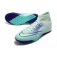 Nike Mercurial Superfly 8 Academy TF High-top Turqoise Men Soccer Cleats