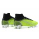 Nike Mercurial Superfly 8 Elite FG High-top Black Green Sliver Men Soccer Cleats