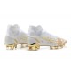 Nike Mercurial Superfly 8 Elite FG High-top Gold White Men Soccer Cleats