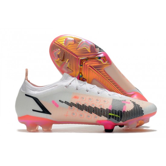 Nike Mercurial Superfly 8 Elite FG Low-top White Pink Men Soccer Cleats