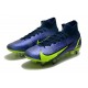 Nike Mercurial Superfly 8 Elite SG PRO Anti Clog High-top Deep Blue Yellow Men Soccer Cleats