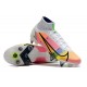 Nike Mercurial Superfly 8 Elite SG PRO Anti Clog High-top White Pink Men Soccer Cleats 