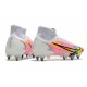 Nike Mercurial Superfly 8 Elite SG PRO Anti Clog High-top White Pink Men Soccer Cleats 