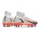 Nike Mercurial Superfly 8 Elite SG PRO Anti Clog High-top White Red Men Soccer Cleats 