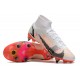 Nike Mercurial Superfly 8 Elite SG PRO Anti Clog High-top White Red Men Soccer Cleats 