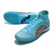 Nike Mercurial Superfly 9 Elite TF High-top Blue Orange Men Soccer Cleats