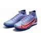 Nike Mercurial Superfly 9 Elite TF High-top Blue Pink Black Men Soccer Cleats