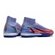 Nike Mercurial Superfly 9 Elite TF High-top Blue Pink Black Men Soccer Cleats