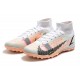 Nike Mercurial Superfly 9 Elite TF High-top White Pink Black Men Soccer Cleats