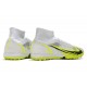 Nike Mercurial Superfly 9 Elite TF High-top White Yellow Black Men Soccer Cleats