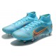 Nike Mercurial Superfly VIII Elite SG PRO Anti Clog High-top Blue Men Soccer Cleats 