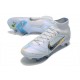 Nike Mercurial Superfly VIII Elite SG PRO Anti Clog High-top White Blue Men Soccer Cleats