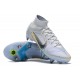 Nike Mercurial Superfly VIII Elite SG PRO Anti Clog High-top White Blue Men Soccer Cleats 