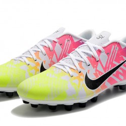 Nike Mercurial Vapor 13 Academy AG-R Low-top Yellow Pink Blue Women And Men Soccer Cleats