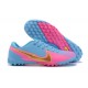 Nike Mercurial Vapor 13 Academy TF Gold Pink Blue Low-top For Men Soccer Cleats 