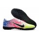 Nike Mercurial Vapor 13 Academy TF Low-Top Blue Pink Yellow For Men Soccer Cleats 