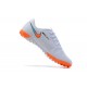 Nike Mercurial Vapor 13 Academy TF Orange White Blue Low-top For Men Soccer Cleats 