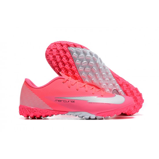 Nike Mercurial Vapor 13 Academy TF Pink White Low-top For Men Soccer Cleats 