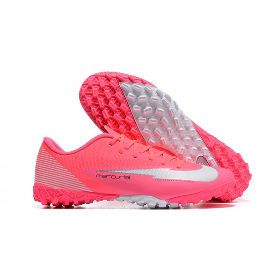 Nike Mercurial Vapor 13 Academy TF Pink White Low-top For Men Soccer Cleats