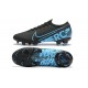 Nike Mercurial Vapor 13 Elite FG Black Blue Low-top For Men Soccer Cleats 