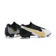 Nike Mercurial Vapor 13 Elite FG Black Gold White Low-top For Men Soccer Cleats 