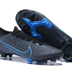 Nike Mercurial Vapor 13 Elite FG Blue Black Low-top For Men Soccer Cleats 