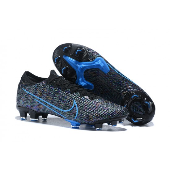 Nike Mercurial Vapor 13 Elite FG Blue Black Low-top For Men Soccer Cleats 